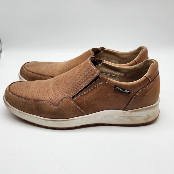 Men's Mephisto Valter Loafer Hazelnut Randy Smooth Leather 9.5M Pre-owned - Picture 3 of 11